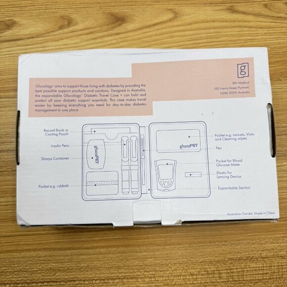 NEW Glucology Diabetes Travel Case Plus Red - Open Box - Picture 5 of 5